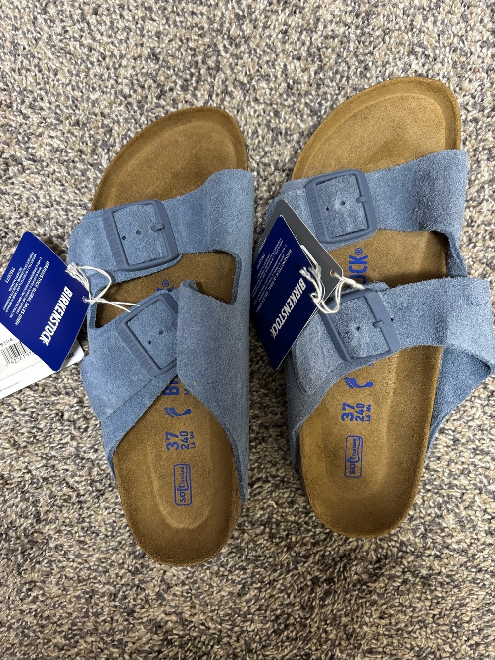TWO LEFT Birkenstock Arizona Suede Slide Sandals - see description